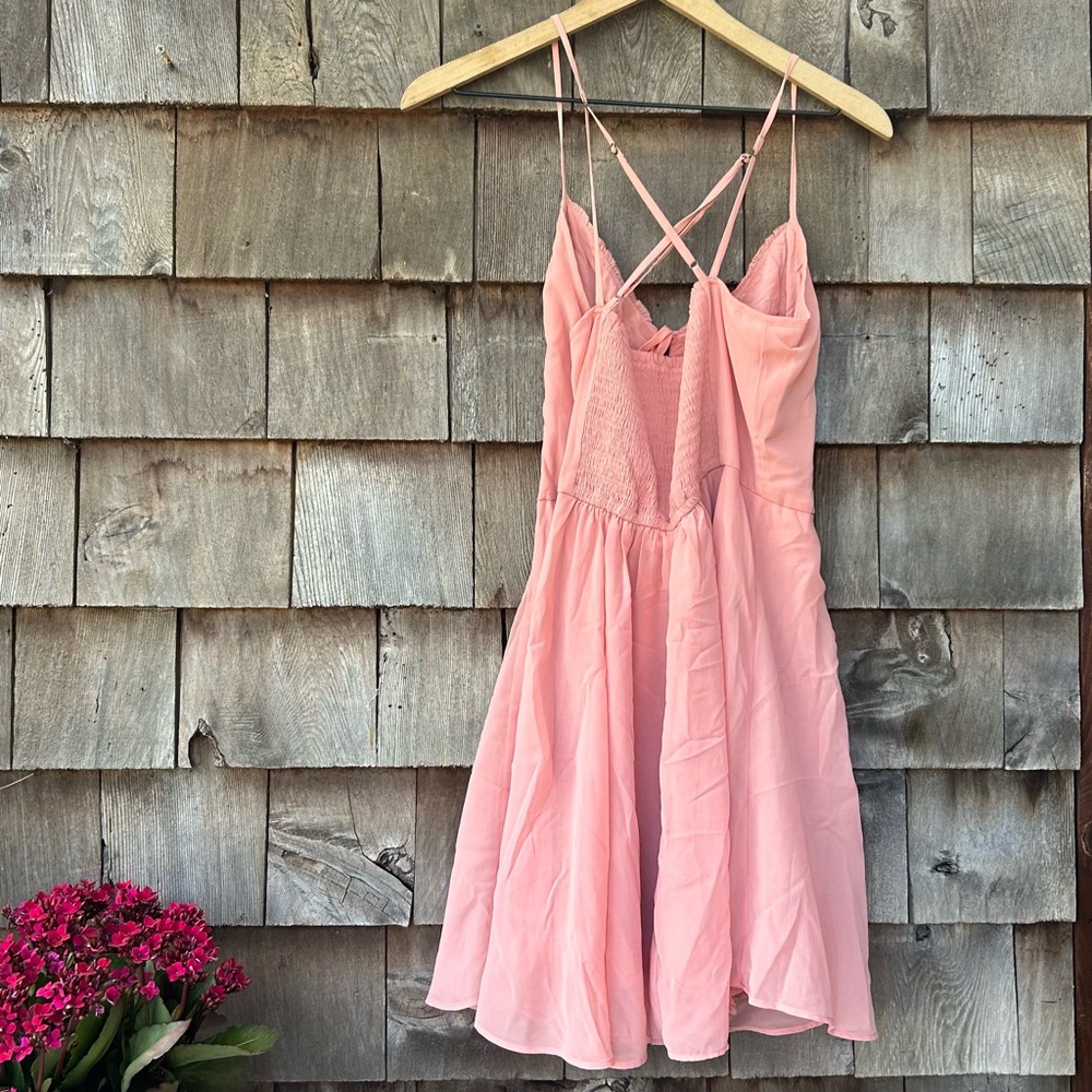 Abercrombie & Fitch Pink Mini Dress - Picture 2 of 4